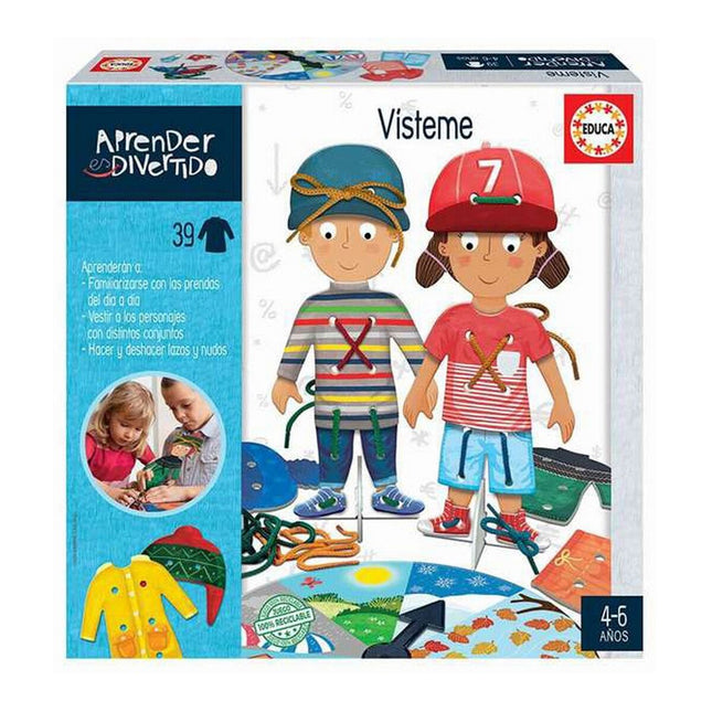 Lernspiel Educa Aprender es Divertido: Vísteme 46 Stücke