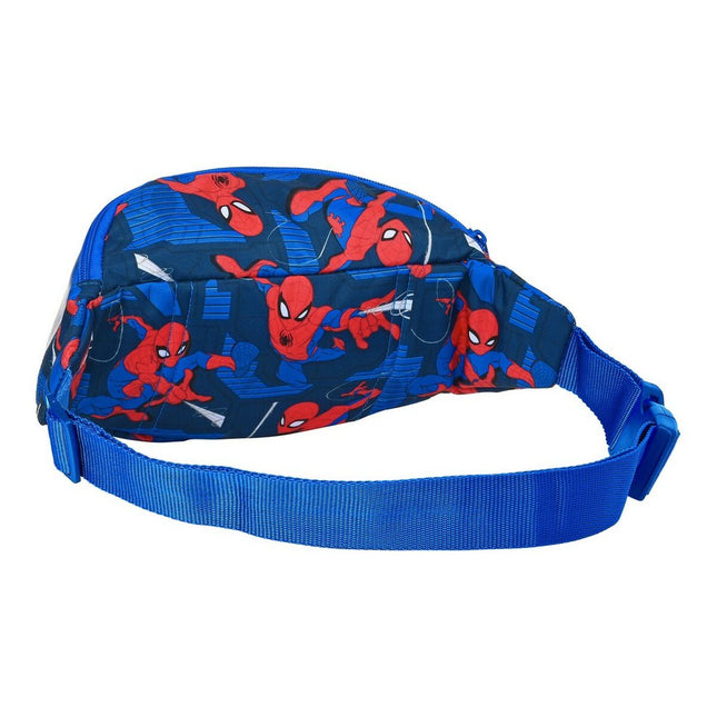 Gürteltasche Spiderman Great power Rot Blau (23 x 12 x 9 cm)