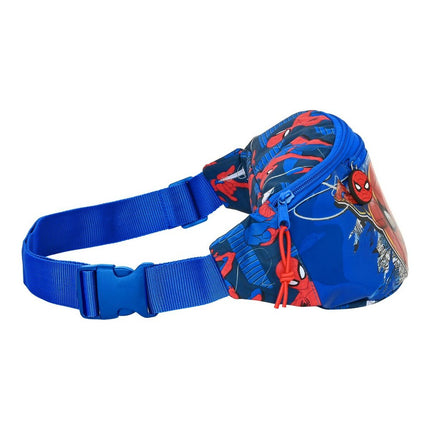 Gürteltasche Spiderman Great power Rot Blau (23 x 12 x 9 cm)