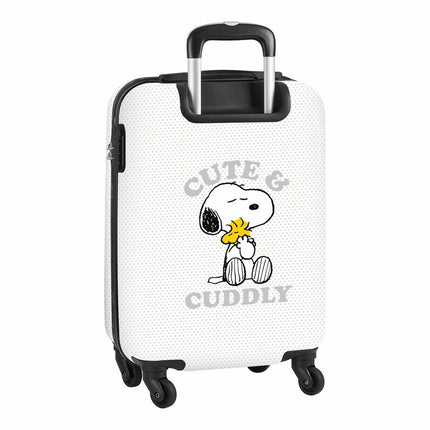 Koffer für die Kabine Safta Snoopy Weiß 34,5 x 20 x 55 cm