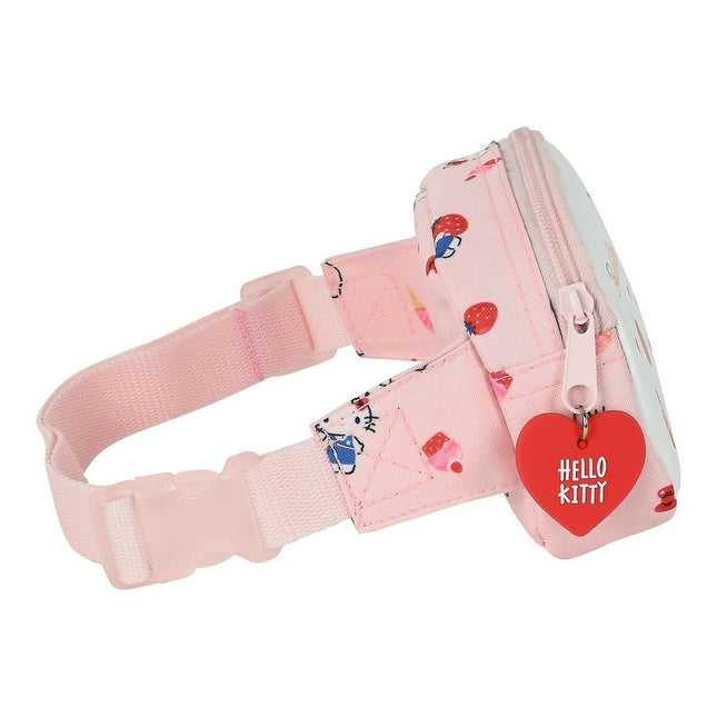 Gürteltasche Hello Kitty Happiness girl Rosa Weiß (14 x 11 x 4 cm)