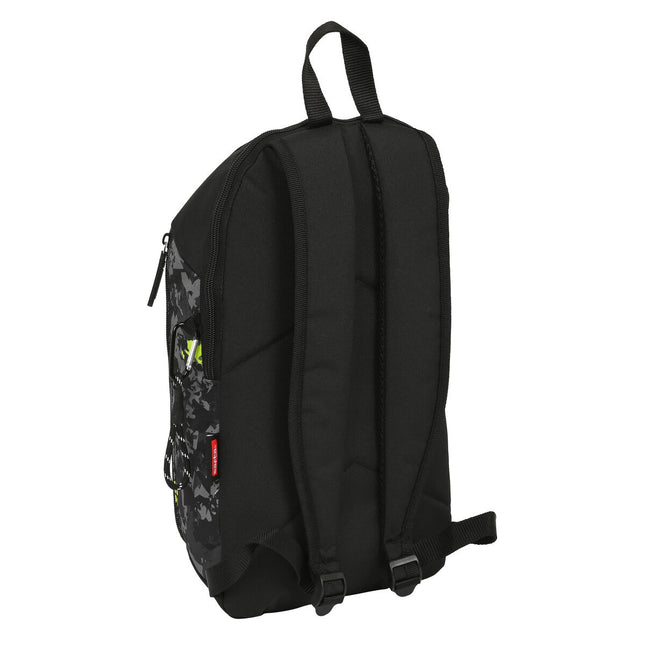 Lässiger Rucksack Kelme Jungle Schwarz Grau Neongrün 10 L