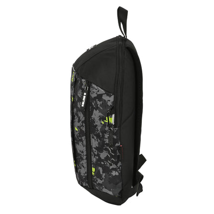 Lässiger Rucksack Kelme Jungle Schwarz Grau Neongrün 10 L