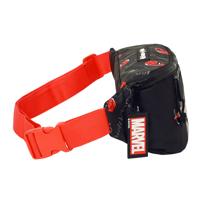 Gürteltasche Spiderman Hero Schwarz Für Kinder 23 x 12 x 9 cm