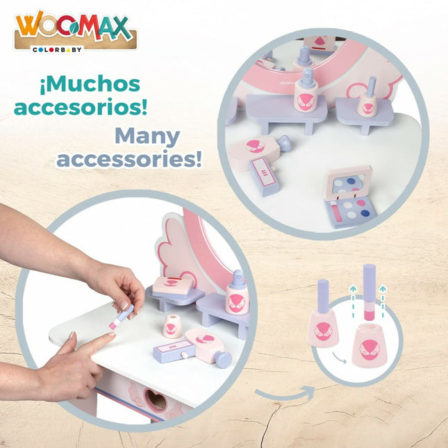 Schminktisch mit Sitzbank Woomax 48 x 92 x 31 cm