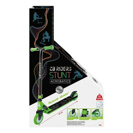 Scooter CB Riders Stunt Acrobatics Schwarz/Grün (61 x 37 x 80 cm)
