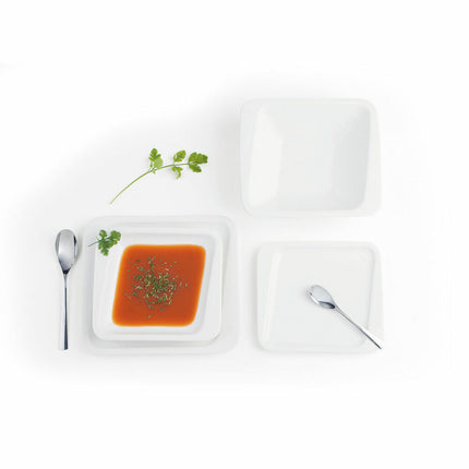 Dessertteller Quid Chef aus Keramik Weiß (25 x 15 cm) (Pack 6x)