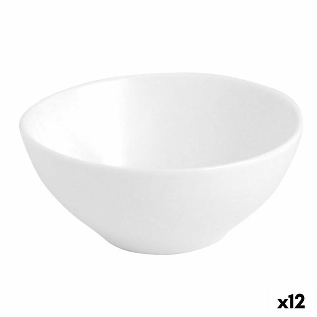 Tablett für Snacks Quid Chef aus Keramik Weiß (9 cm) (Pack 12x)