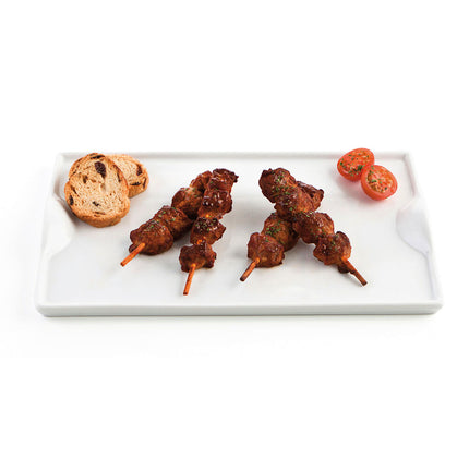 Tablett für Snacks Quid Gastro Fun aus Keramik Weiß (25,5 x 15,5 cm) (Pack 6x)
