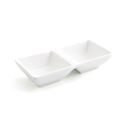 Tablett für Snacks Quid Select aus Keramik Weiß 15 x 7 cm (12 Stück) (Pack 12x)