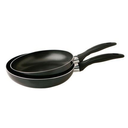 Pfannen-Set Quid Hydra Schwarz Metall (2 pcs)