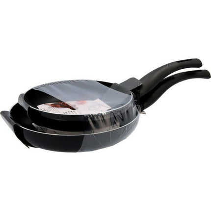 Pfannen-Set Quid Hydra Schwarz Metall (2 pcs)