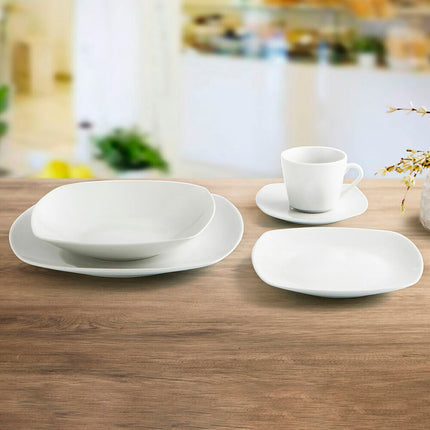 Dessertteller Quid Novo Vinci aus Keramik Weiß (19 cm) (Pack 6x)