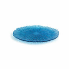 Flad plade Quid Mar de Viento Blau Glas (Ø 28 cm) (Pack 6x)