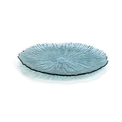 Flad plade Quid Mar de Viento türkis Glas (Ø 32 cm) (Pack 6x)
