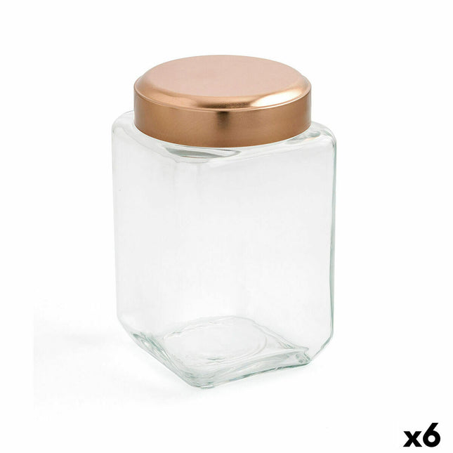Topf Quid B&W Kupfer Glas (1,25 L) (Pack 6x)