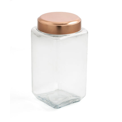 Gefäß Quid B&W Kupfer Glas (1,65 l) (Pack 6x)