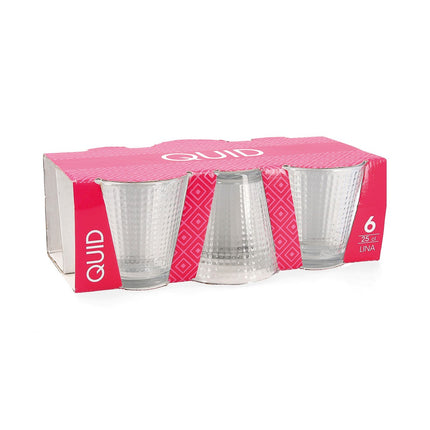 Gläserset Quid Durchsichtig Glas (250 ml) (6 Stück)