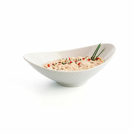 Kochschüssel Quid Gastro aus Keramik Weiß (28,2 x 15,5 x 9 cm) (Pack 4x)