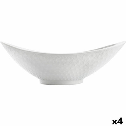 Kochschüssel Quid Gastro aus Keramik Weiß (28,2 x 15,5 x 9 cm) (Pack 4x)