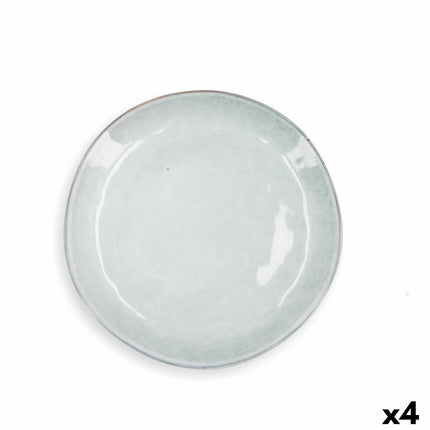 Teller Quid Boreal aus Keramik Blau (27 cm) (Pack 4x)