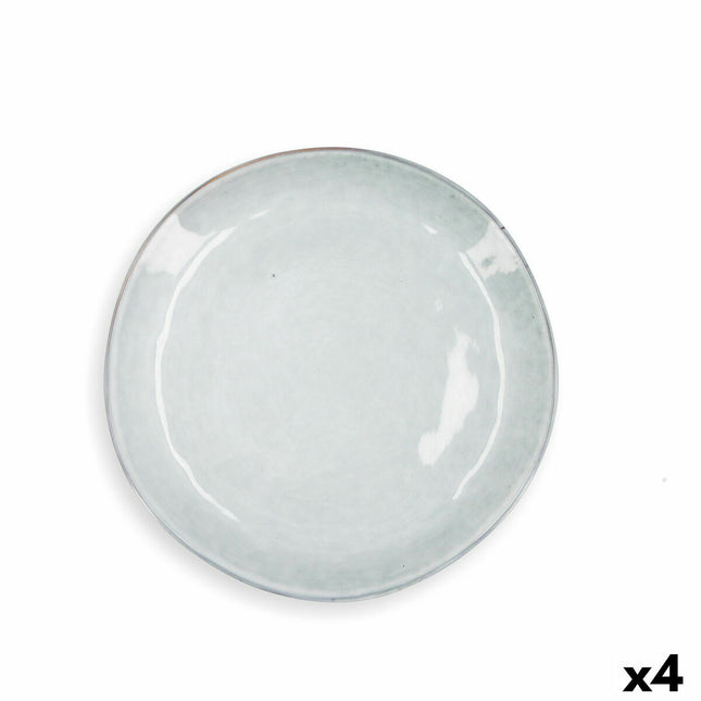 Teller Quid Boreal aus Keramik Blau (27 cm) (Pack 4x)