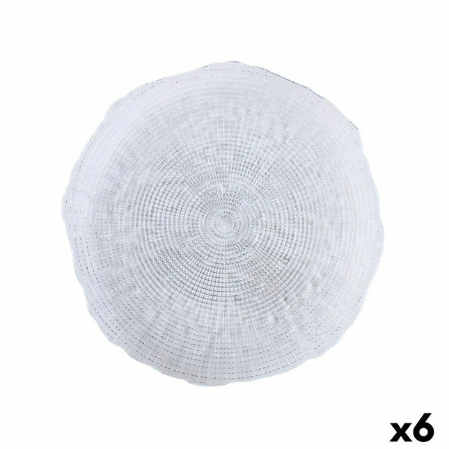 Flad plade Quid Boreal Durchsichtig Glas Ø 28 cm (6 Stück) (Pack 6x)