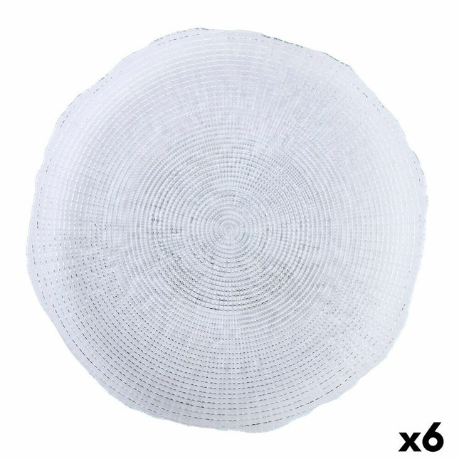 Flacher Teller Quid Boreal Glas (Ø 32 cm) (Pack 6x)