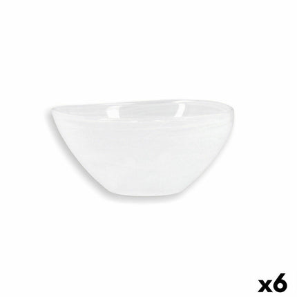 Salatschüssel Quid Boreal Weiß Glas (Ø 14 cm) (Pack 6x)