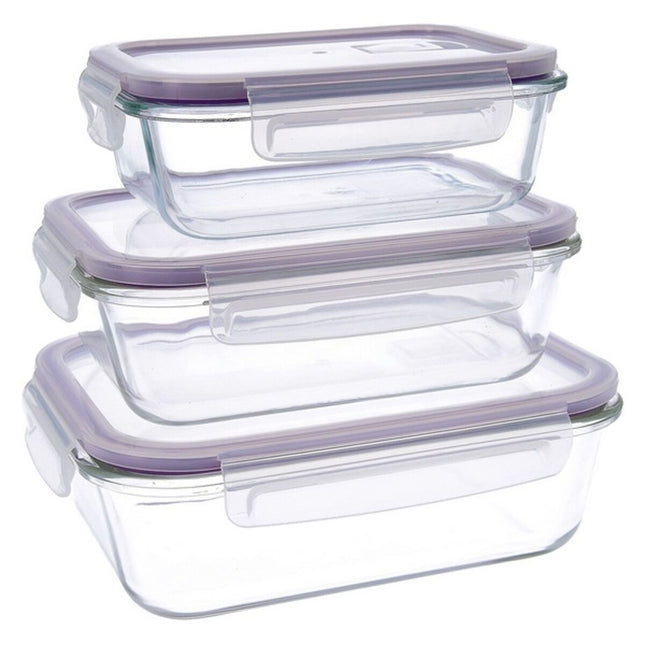 Lunchbox-Set Quid Frost (3 pcs) Kristall (0,37 - 0,64 - 1,04 l)