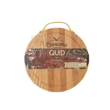 Schneidebrett Quid Carnivoro Braun Holz Stahl 22 x 2 cm