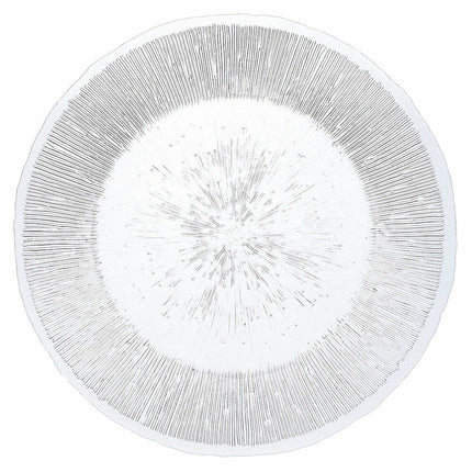 Flad plade Quid Lonja Durchsichtig Glas (Ø 32,7 cm) (6 Stück) (Pack 6x)