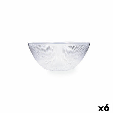 Tablett für Snacks Quid Lonja Durchsichtig Glas (15,5 cm) (Pack 6x)