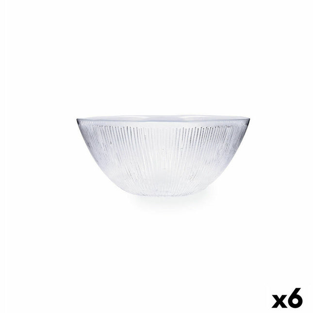 Tablett für Snacks Quid Lonja Durchsichtig Glas (15,5 cm) (Pack 6x)