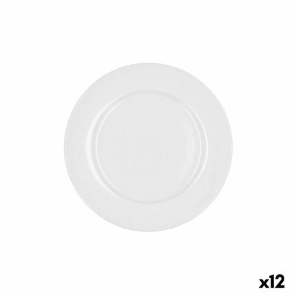 Dessertteller Bidasoa Glacial aus Keramik Weiß (19 cm) (Pack 12x)
