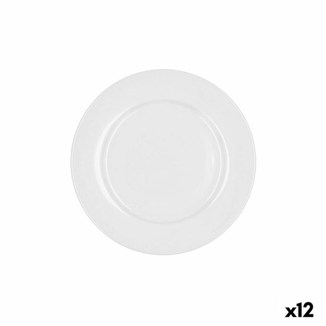 Dessertteller Bidasoa Glacial aus Keramik Weiß (19 cm) (Pack 12x)