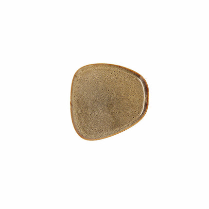 Flad plade Bidasoa Ikonic aus Keramik Braun (14 x 13,6 x 0,8 cm) (Pack 12x)