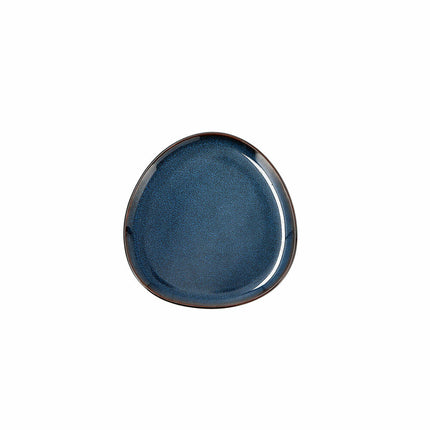 Flad plade Bidasoa Ikonic aus Keramik Blau (11 x 11 x 11 cm) (Pack 12x)