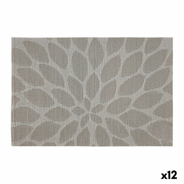 Untersetzer Bidasoa Ikonic Grau PVC (45 x 30 cm) (Pack 12x)