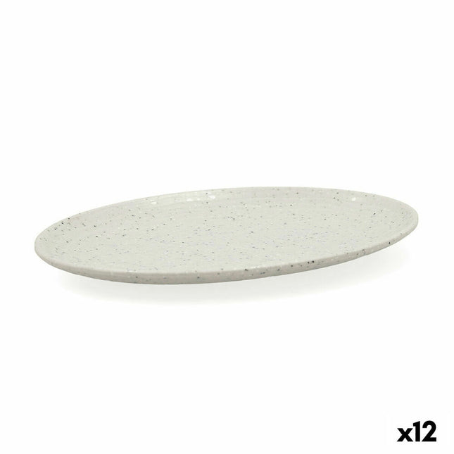 Tablett für Snacks Bidasoa Ikonic Grau Kunststoff Melamine (20,2 x 14,4 x 1,5 cm) (Pack 12x)