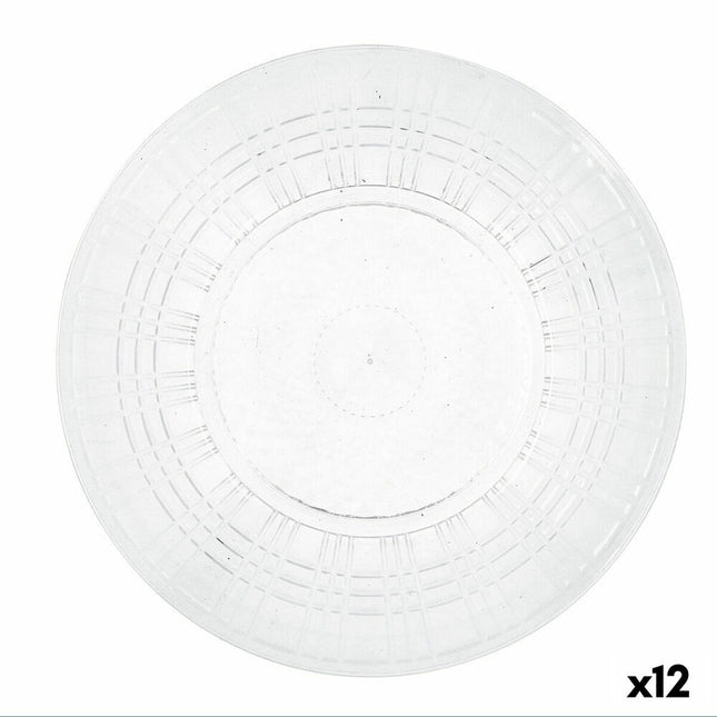 Flad plade Quid Viba Durchsichtig Kunststoff (Ø 26 cm) (Pack 12x)
