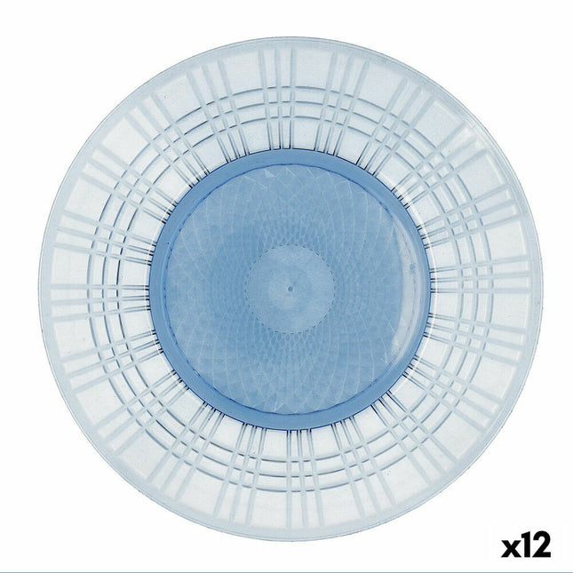 Flad plade Quid Viba Blau Kunststoff (26 cm) (Pack 12x)