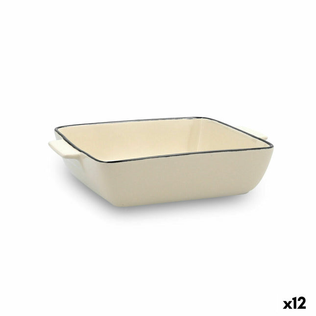 Kochtopf Quid Cocco aus Keramik Weiß (20 x 16,5 x 27 cm) (Pack 12x)