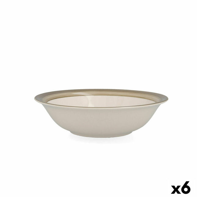 Schale Quid Allegra Nature aus Keramik zweifarbig (18 cm) (Pack 6x)