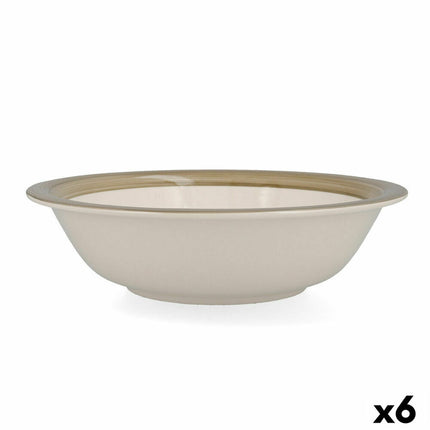 Salatschüssel Quid Allegra Nature aus Keramik zweifarbig (23 cm) (Pack 6x)