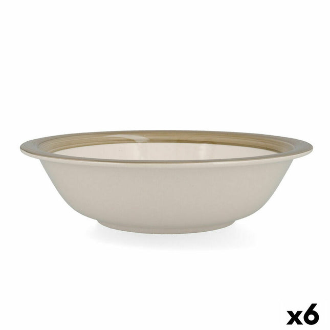 Salatschüssel Quid Allegra Nature aus Keramik zweifarbig (23 cm) (Pack 6x)