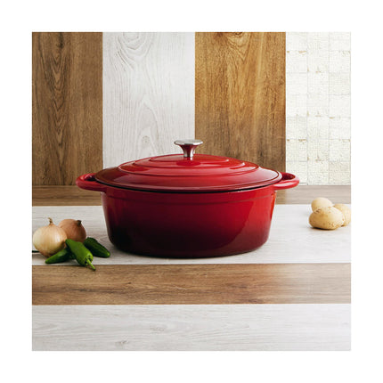 Topf mit Deckel Bidasoa Gusseisen Ø 30 cm (4,3 L) (Restauriert A)