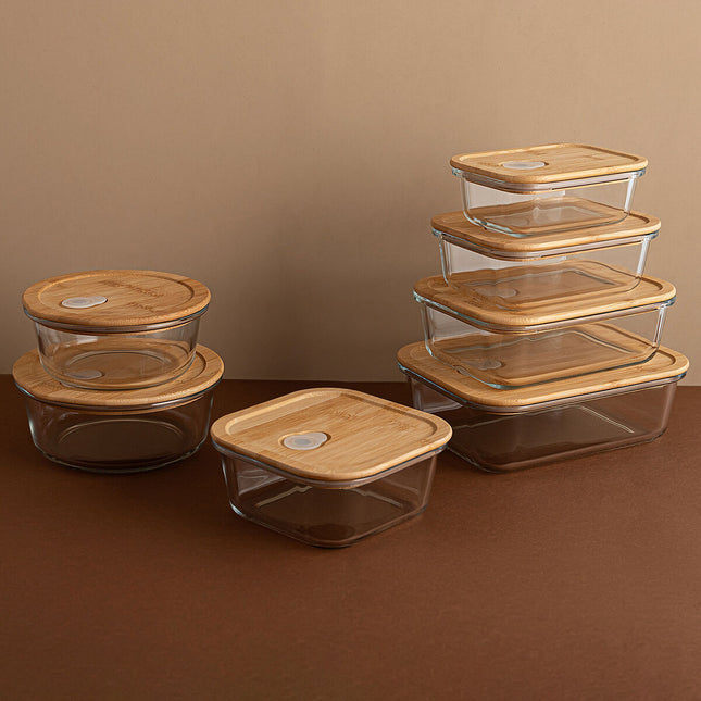 Lunchbox Bidasoa Miplaneta 640 ml Durchsichtig Glas