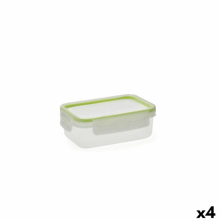 Lunchbox Quid Greenery 475 ml Durchsichtig Kunststoff (Pack 4x)
