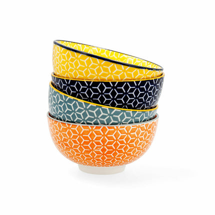 Schalenset Quid Pippa Aperitif aus Keramik Bunt (11 cm) (4 Stück)